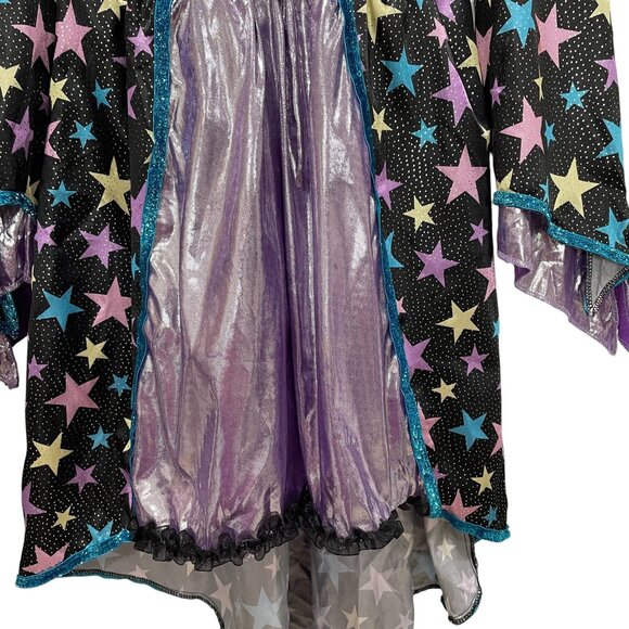 Girls Starry Witch Wizard Fairy Halloween Costume Dress Up Cosplay Size 7 8 - Picture 8 of 8